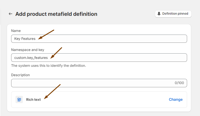 Key Features Definition