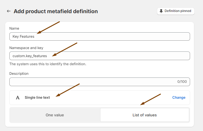 Key Features Definition