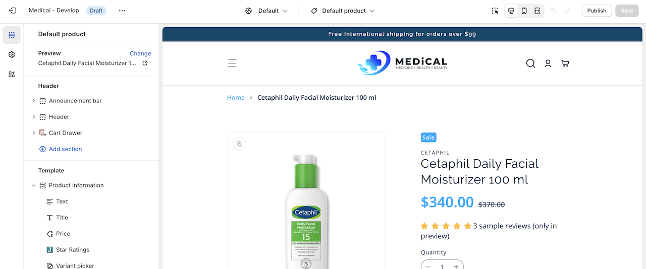 Product Detail Page