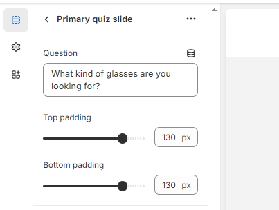 Quiz Primary Settings