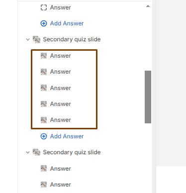 Quiz Secondary Blocks